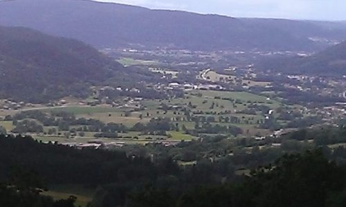 Vue depuis le balcon du gîte Ksar